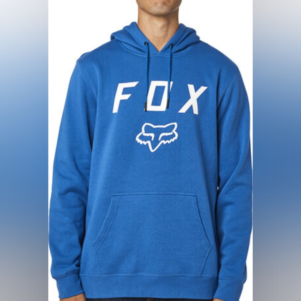 Fox Men's Blue Hoodie Size Medoum